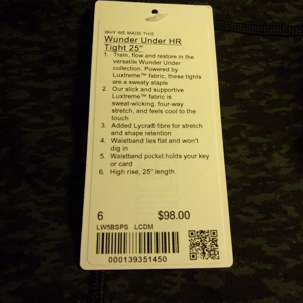 Lululemon Wunder Under HR Tight 25" Black - Picture 4 of 5